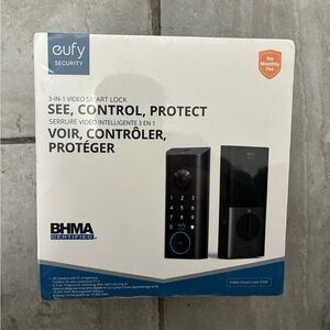 Brand New in Plastic Eufy Security 3-in-1 Video Smart Lock E330 - Black (1)